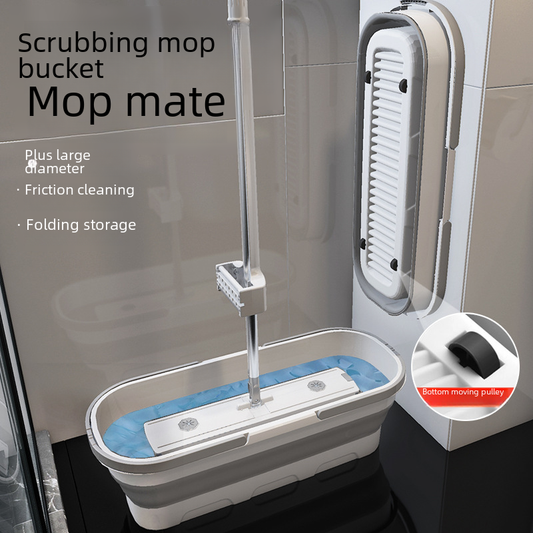 Wholesale Folding Mop with Wheels and Water Bucket